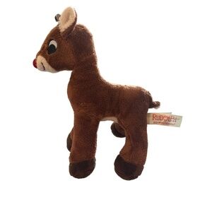 Rudolph the Red-Nosed Reindeer Plush Standing Reindeer Stuffed Animal Holiday Ch